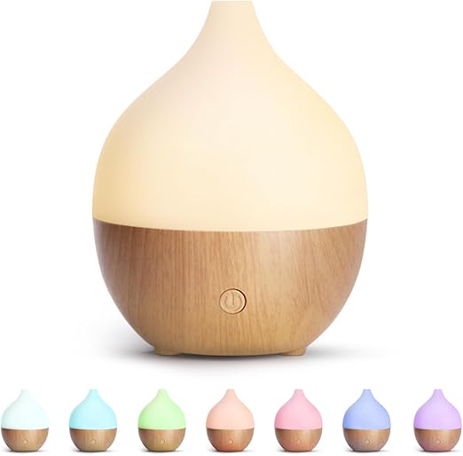SALKING Aroma Diffuser 100ml - Ultraljud Aromaterapi Diffuser med LED-ljus