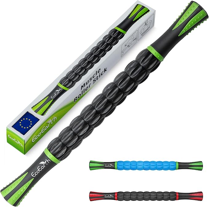 EcoEarth Muscle Roller Stick - Muskelrulle för Massage och Återhämtning